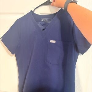 Figs Navy Blue Set XS Top / S Pants